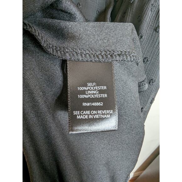 NWT Torrid Black Mini Clip Dot Babydoll Dress - Picture 6 of 8